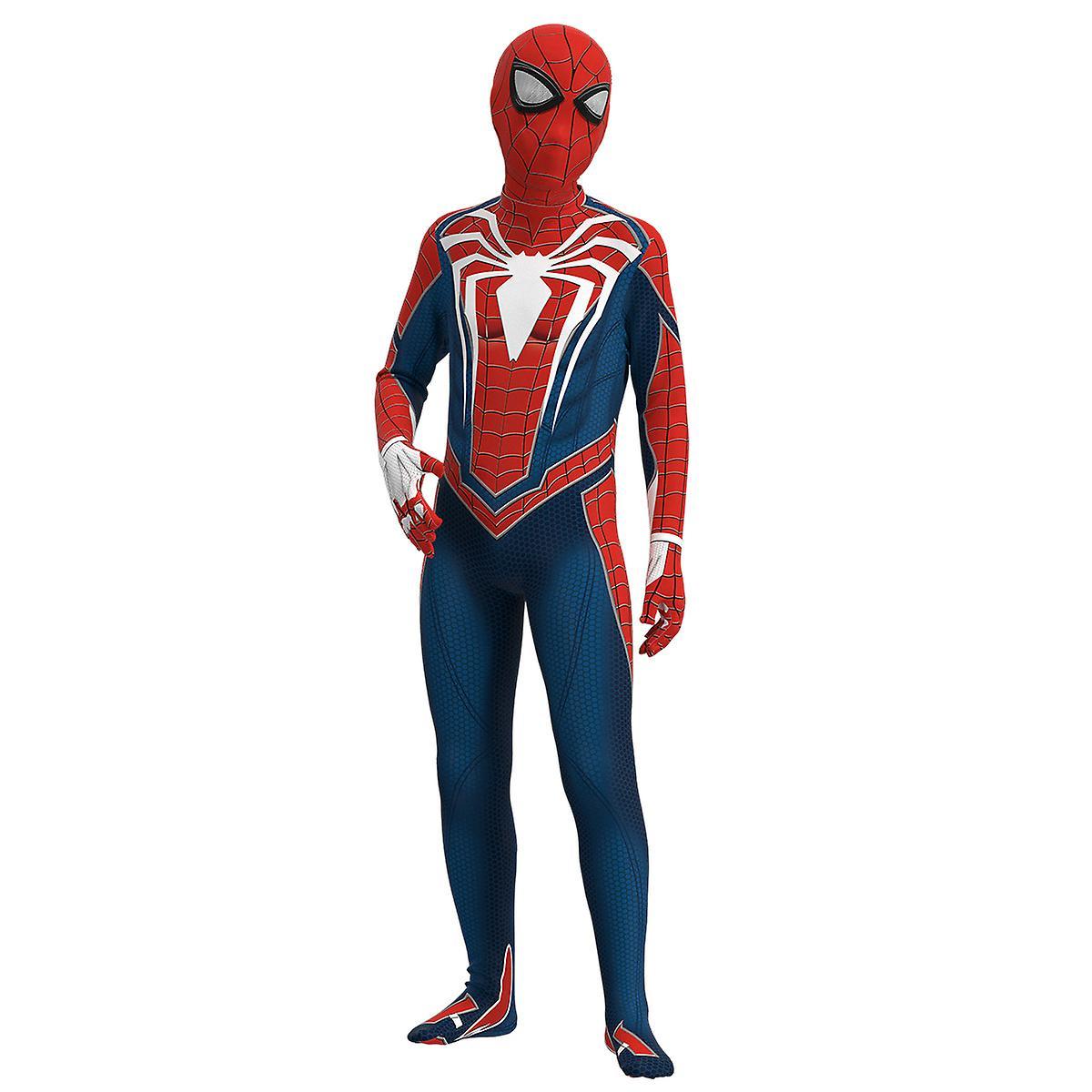 Baiyis Spiderman Cosplay Costume Peter Parker Jumpsuit For Adults Kids Halloween Carnival Party Fancy Dress 140