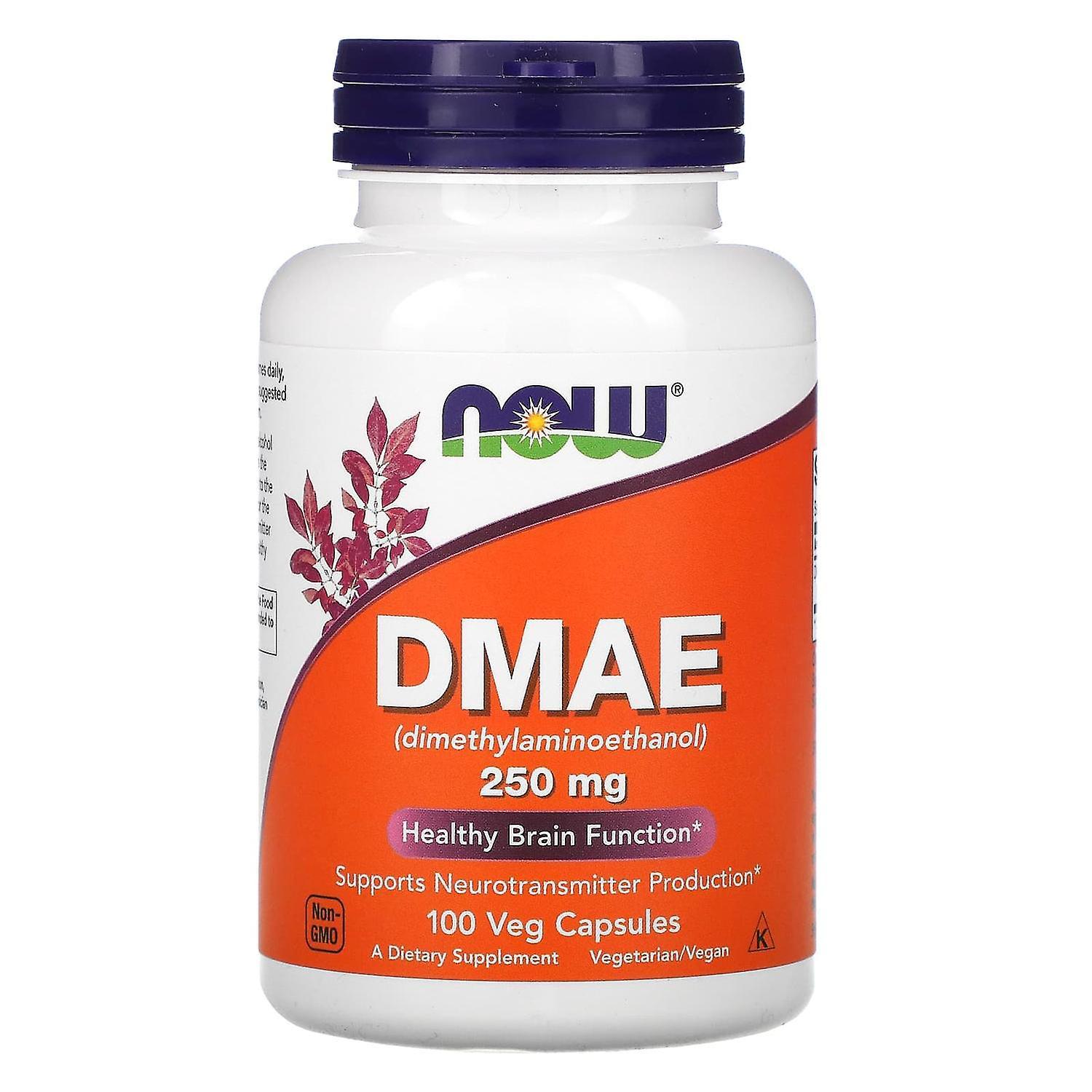 NOW Foods, DMAE, 250 mg, 100 Veg Capsules