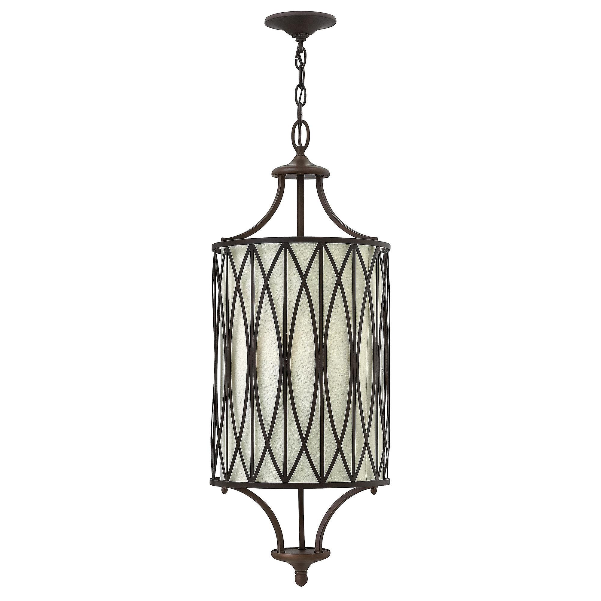 Walden 3 Light Ceiling Pendant Victorian Bronze E14