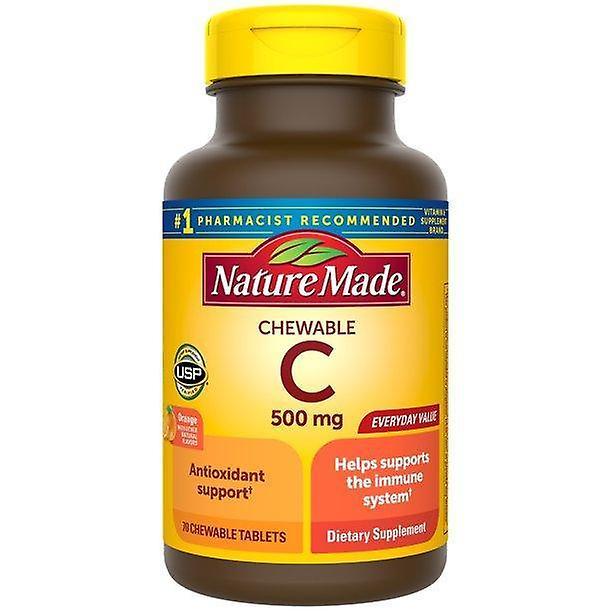 Nature Made Chewable Vitamin C 500 Mg Tablets, 70 Count To Help Support The Immune System