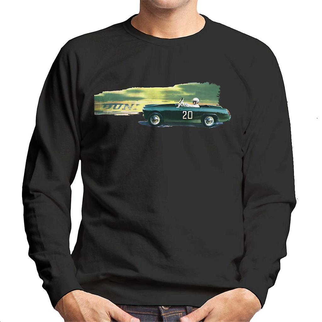 Austin Healey 20 Green British Motor Heritage Men's Sweatshirt Black X-Large