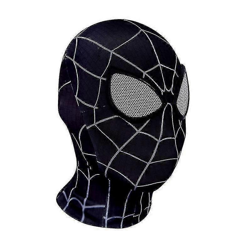 Weige Spiderman Masks Skin Tight Spider Spandex Masque With Glasses Cosplay Costume Black Spider