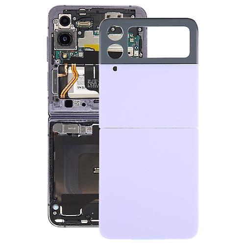 Repair Parts For Samsung Galaxy Z Flip4 Sm-f721b Battery Back Cover With Camera Lens Cover Purple