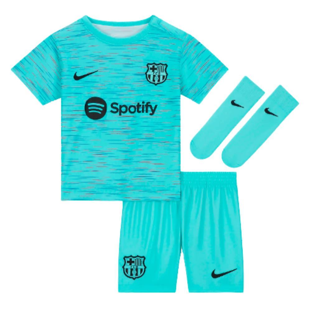 Nike 2023-2024 Barcelona Infants Baby Third Kit Blue 24/36 Months