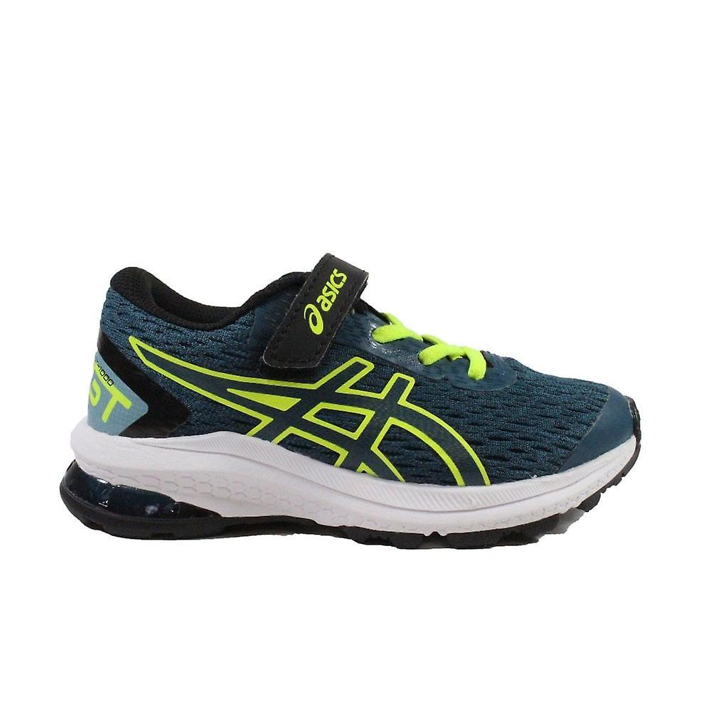 Kids Asics GT-1000 9 PS | Blue/Yellow | Childrens Running Trainers Uk 9 Kids