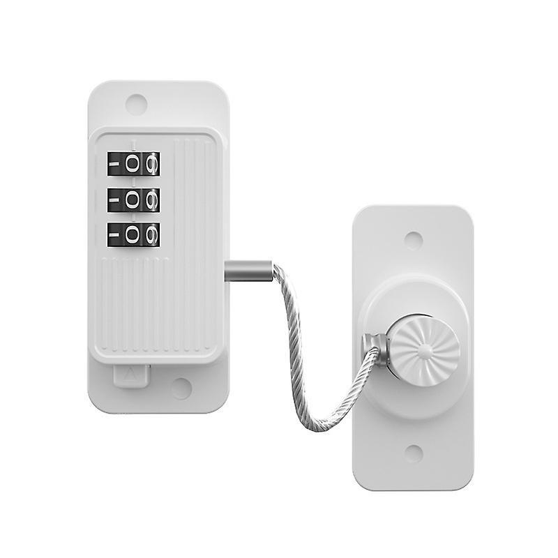 Jielin Upgraded Refrigerator Lock, Cabinet Locks With Combination For Babies WHITE