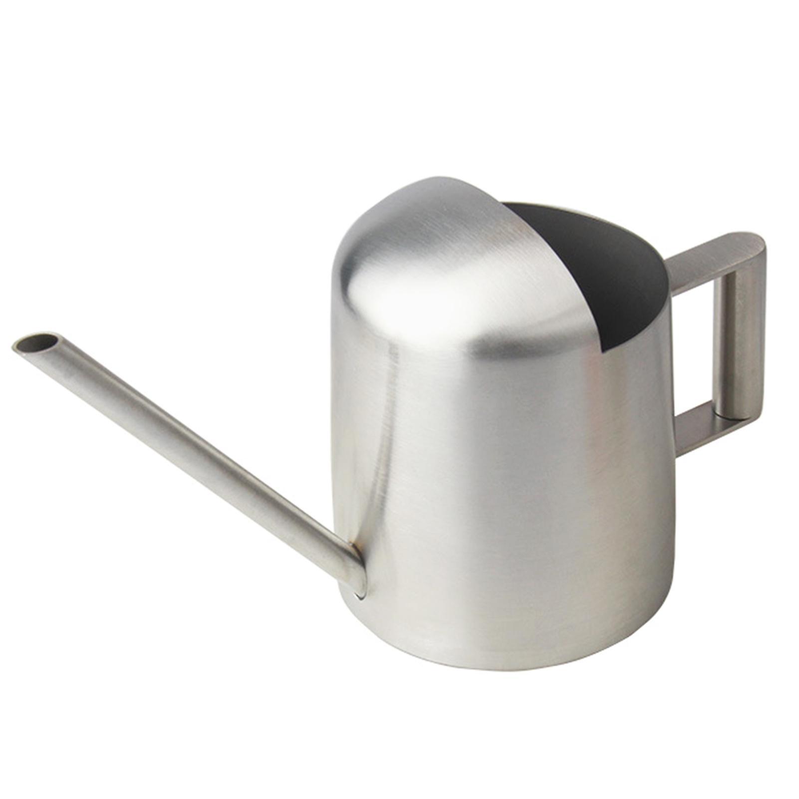 wirlsweal 10OZ/300ML Mini Watering Can Stainless Steel Long Spout Sprinkling Pot Plants Small Watering Can Indoor Outdoor Flowers Succulents Garden...