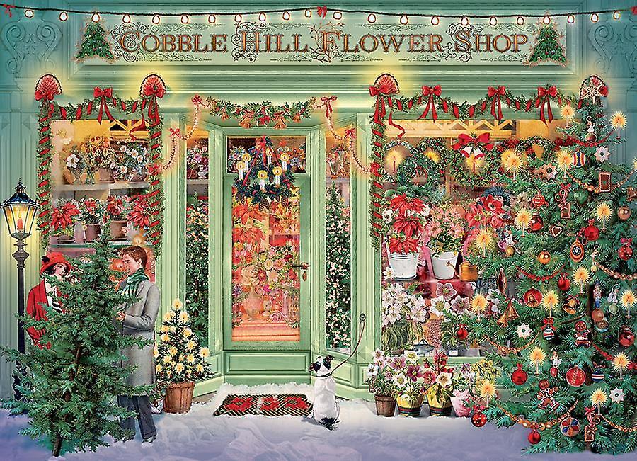 Cobble Hill Christmas Flower Shop Jigsaw Puzzle (1000 Pieces)