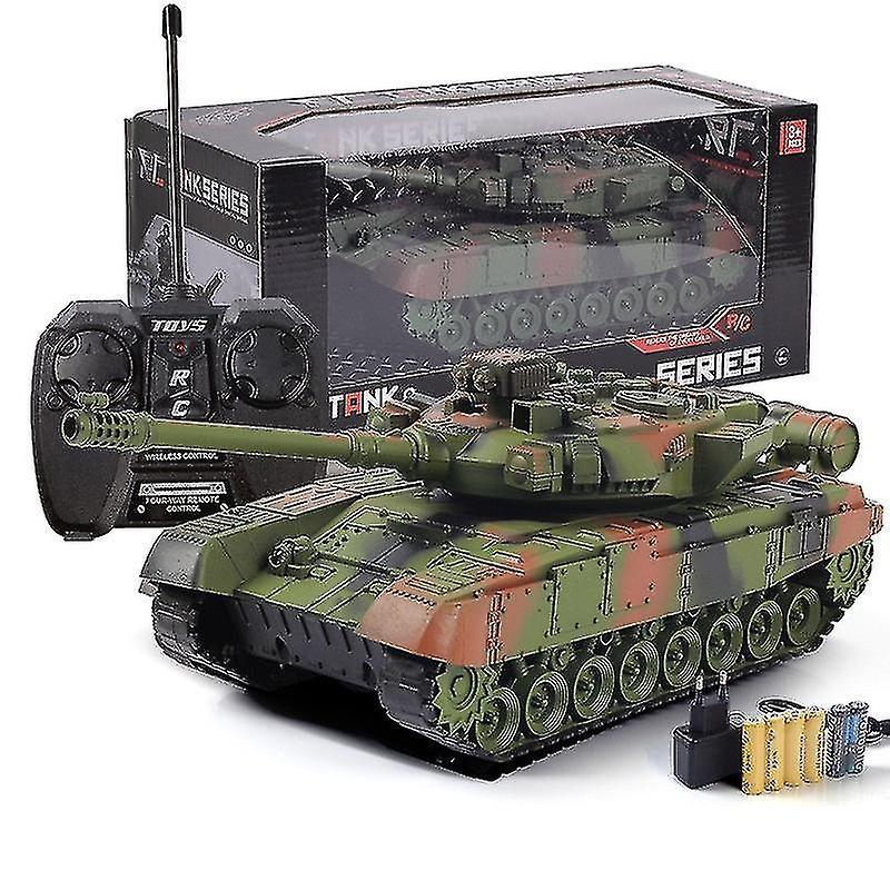 Guangzhou Yunlan Trading Co., Remote Control Shoot Balls Tanks Toys With Rotatable Turret And Barrel For Kids And Adults Green