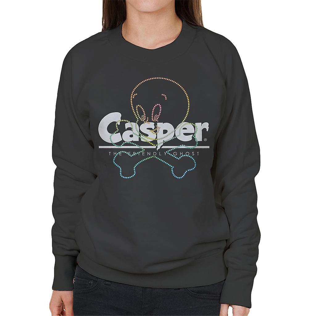 Casper The Friendly Ghost Crossbones Women's Sweatshirt Charcoal X-Large