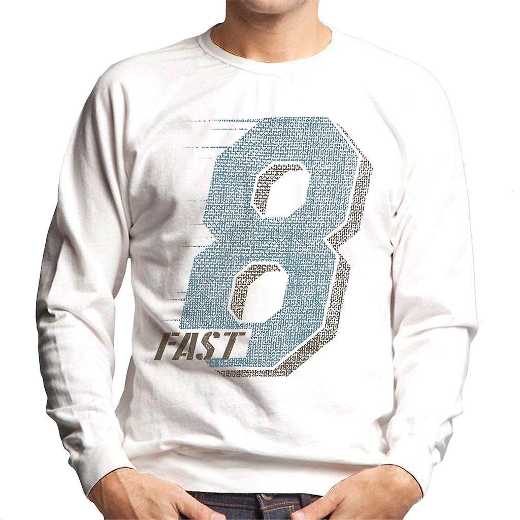 Fast & Furious Fast and Furious Fast 8 Large Icon Men's Sweatshirt White Medium