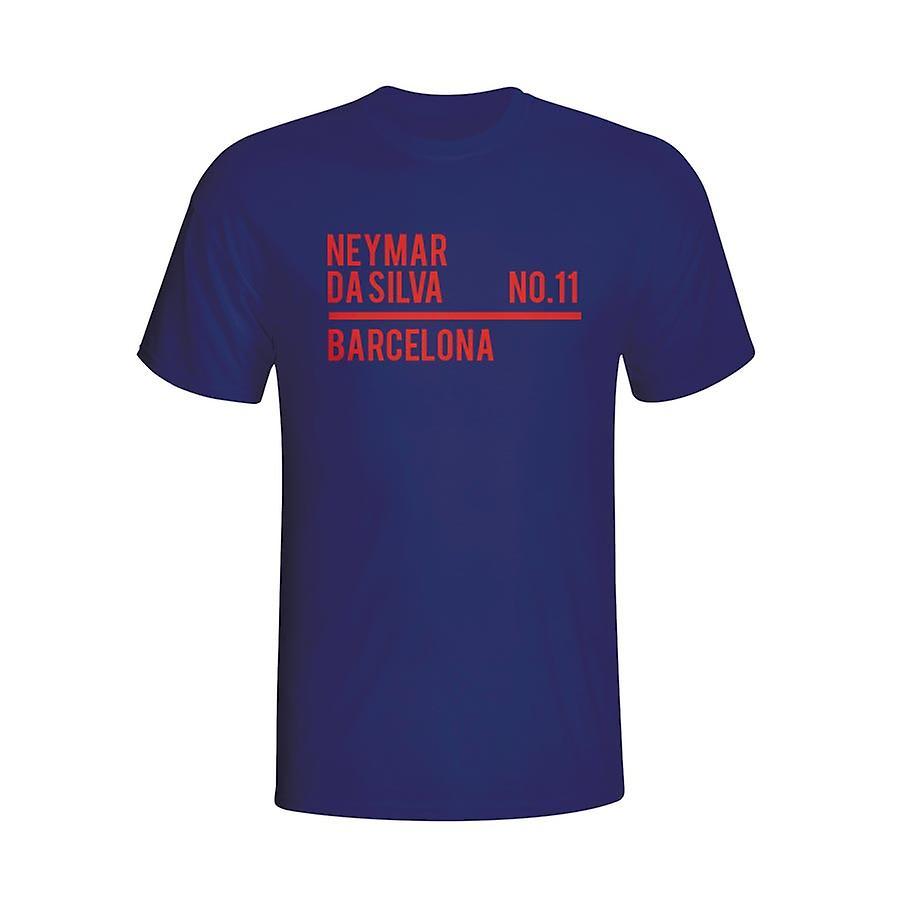 Gildan Neymar Barcelona Squad T-shirt (navy) - Kids SB (5-6 Years)