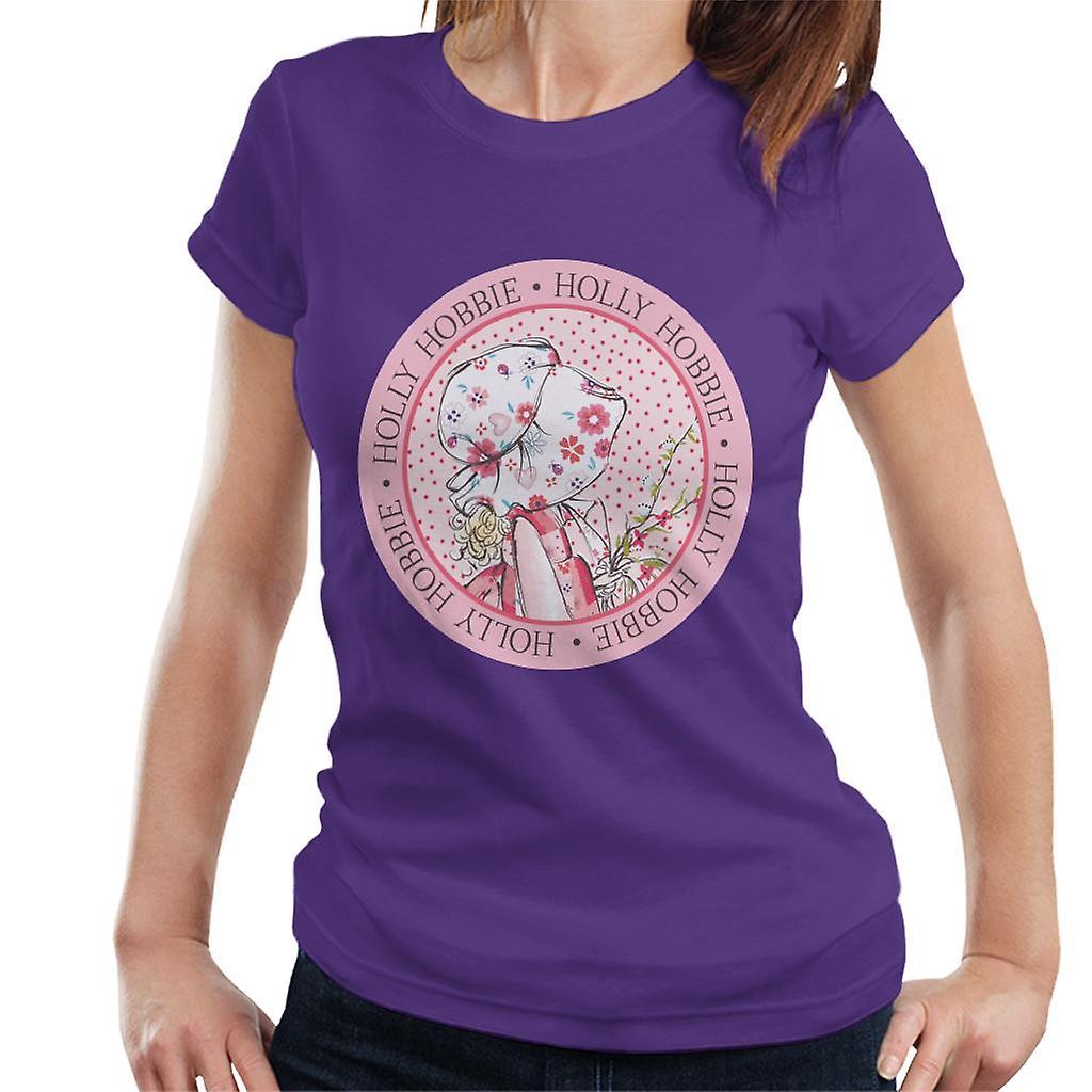 Holly Hobbie Circle Women's T-Shirt Purple Large