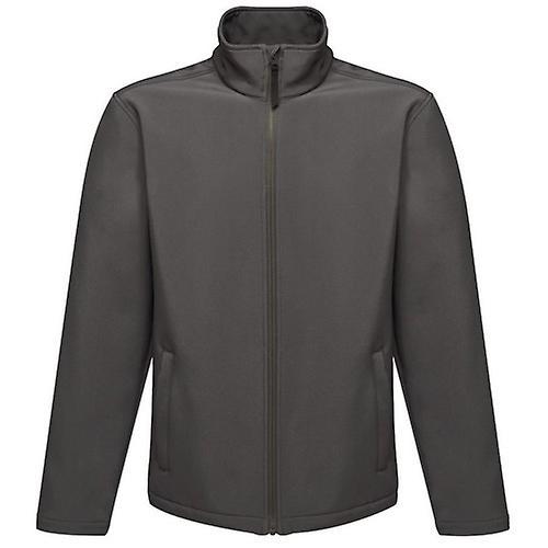 Men's Regatta Reid Mens Softshell Wind Resistant Water Repellent Jacket - Black - Size: 42/Regular