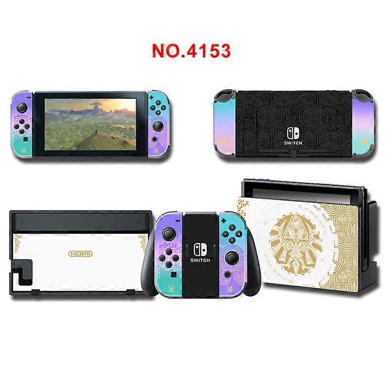 Zkdsv Console Skin Sticker For Nintendo Switch, Ns Kingdom Tears Limited, Oled Joy-con Hardware, S6 Switch, Accessories Set, New color 4153 For Swi...