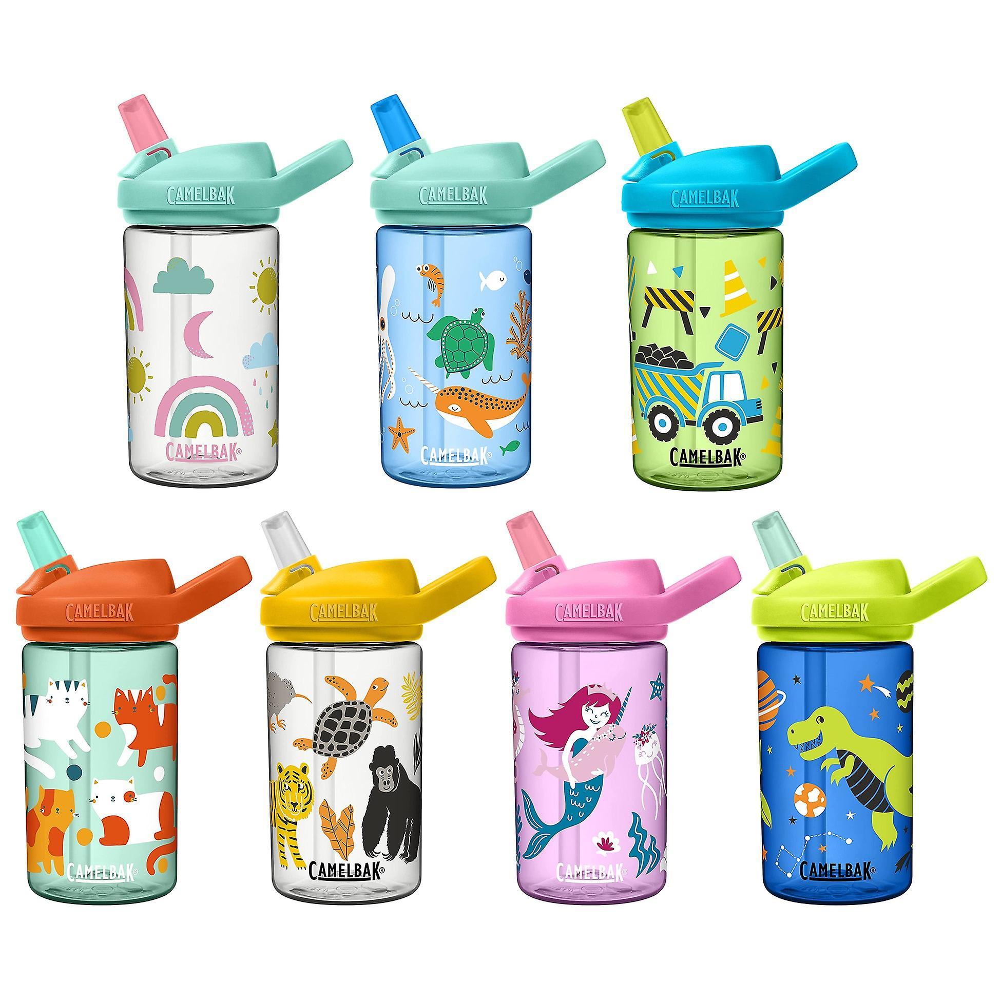 Camelbak Eddy+ Kids water bottle 400ml spill proof flip top flask - ltd edition mermaid princess