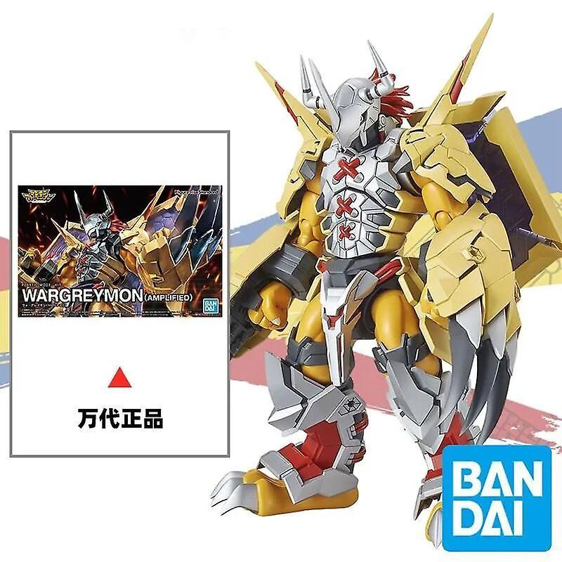 Jiechannel In Stock  Spirits Figure-rise Standard Amplified Digimon Adventure Wargreymon Anime Figure Model Action Toy Gift WarGreymon 17cm With box