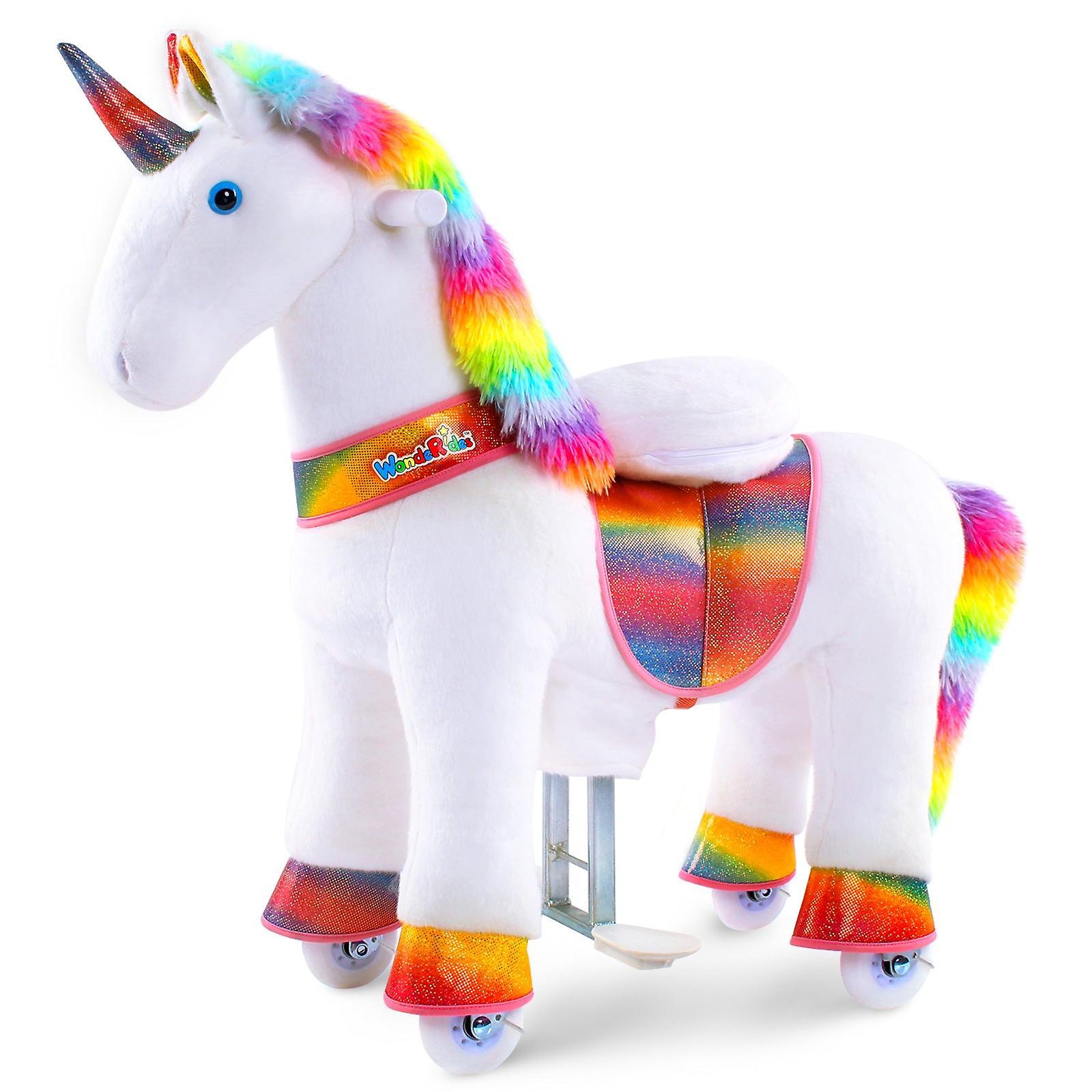 PonyCycle WondeRides Ride-on Toy Age 3-5 Rainbow Unicorn