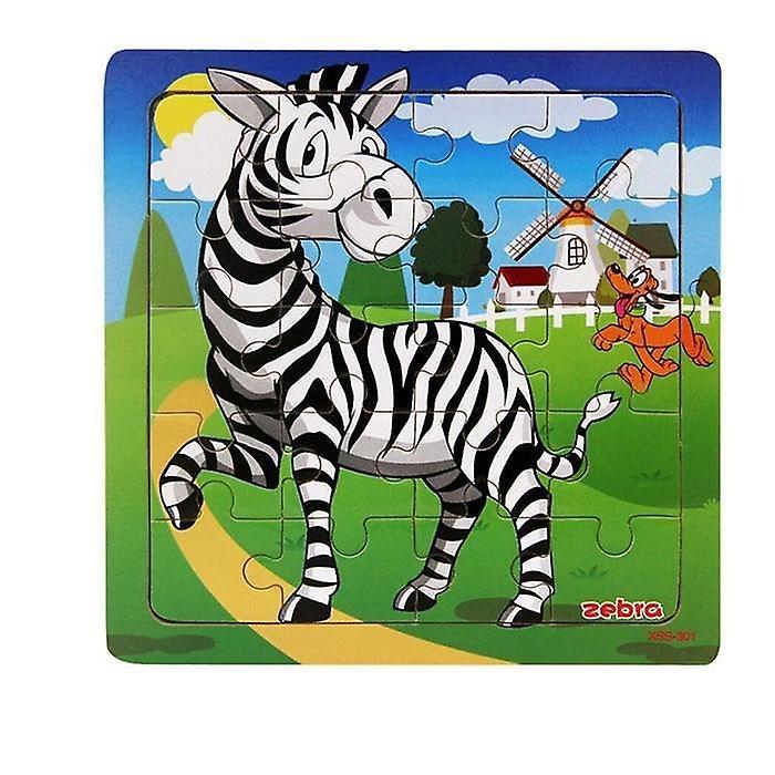 Slowmoose Style Educational Wooden Puzzle - Animal Vehicle Toy 301