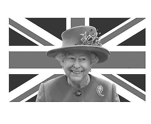 Tianzun Queen Platinum Jubilee Flag 3x5ft, Mourning Queen Flag Banner In Memoriam Her Majesty Queen Elizabeth Ii Flag 3x5 FT