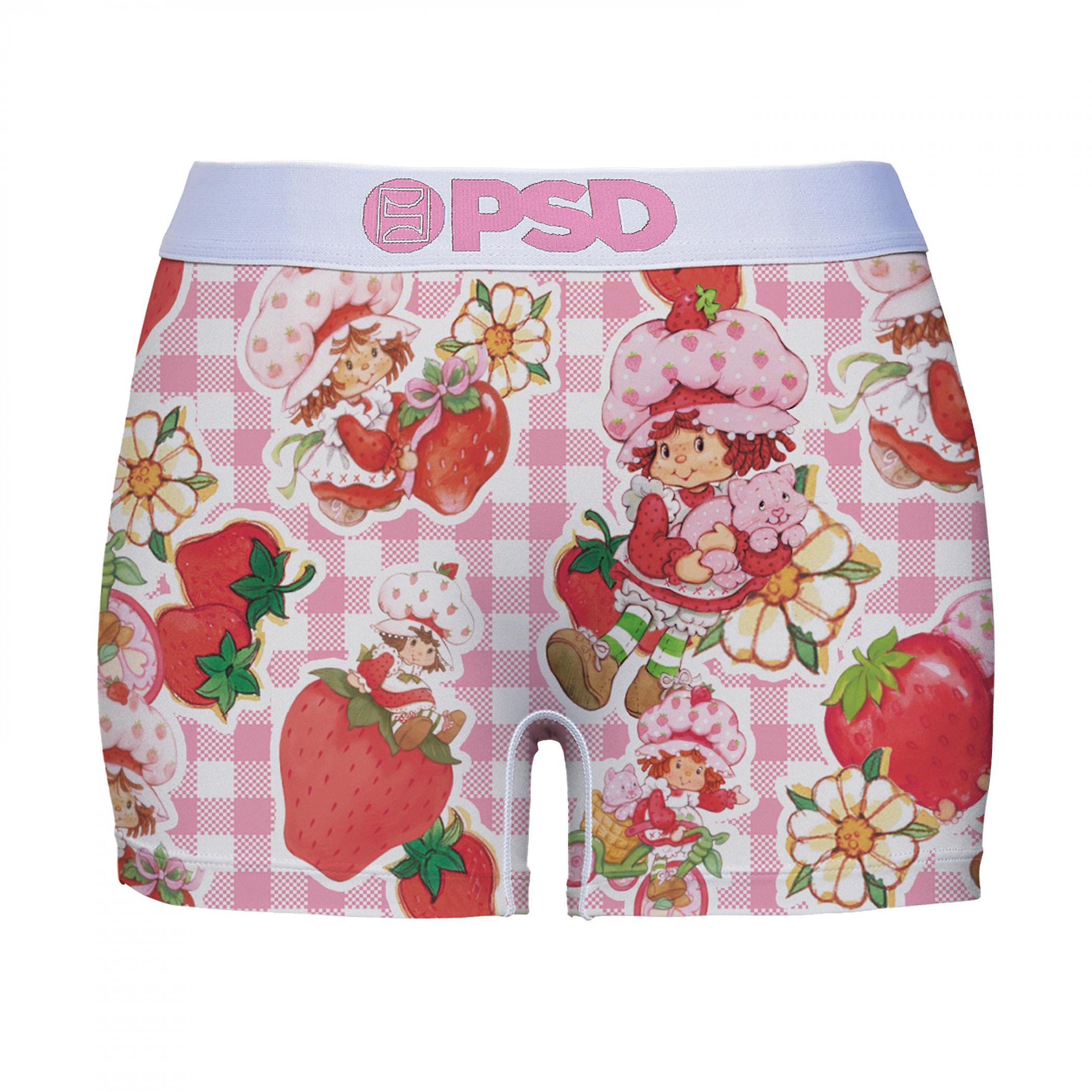 Famous Brands Strawberry Shortcake Berry Special PSD Boy Shorts Underwear Pink Medium