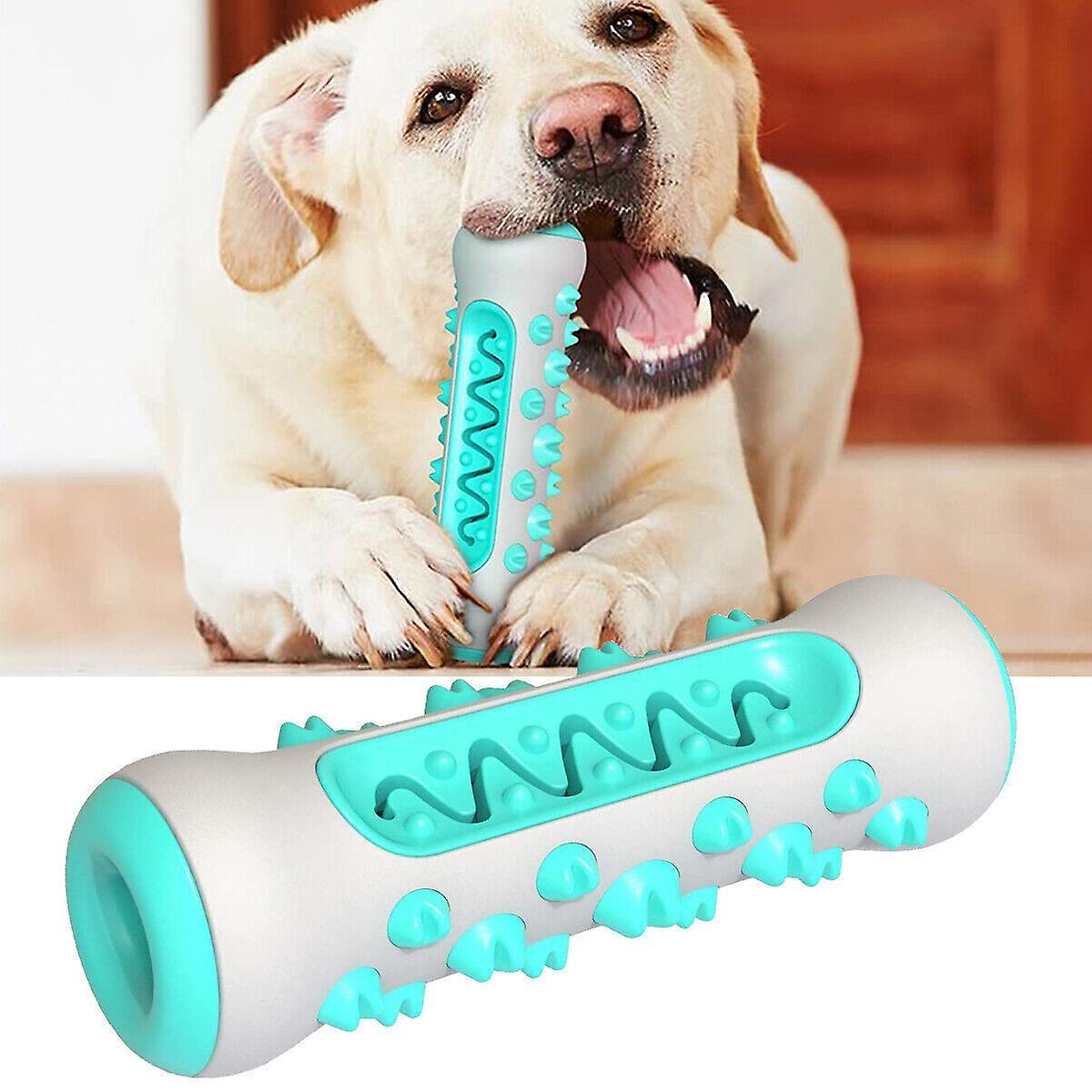 Unbrand Teeth Cleaning Dog Chew Toy Tough Dog Puppy Toothbrush Rubber Chewers Toy Bone