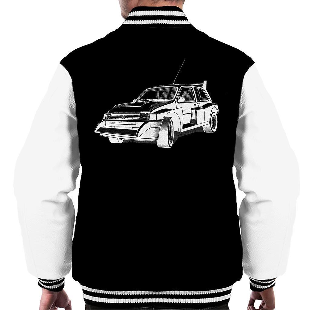 MG Metro 6R4 Black And White British Motor Heritage Men's Varsity Jacket Black/White XX-Large