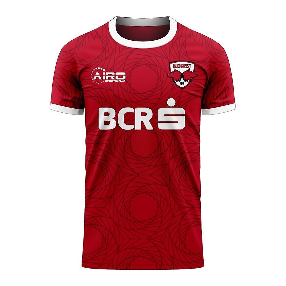 Airo Sportswear Dinamo Bucharest 2024-2025 Home Concept Football Kit (Airo) Red 3XL