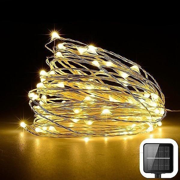 Slowmoose Led Outdoor Solar String Lights Y-warm white 21m 200leds