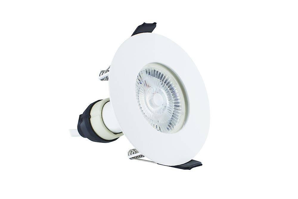 Integral Lighting LED IP65 Fire Rated Downlight Recessed Spotlight GU10 Holder Matt White IP65