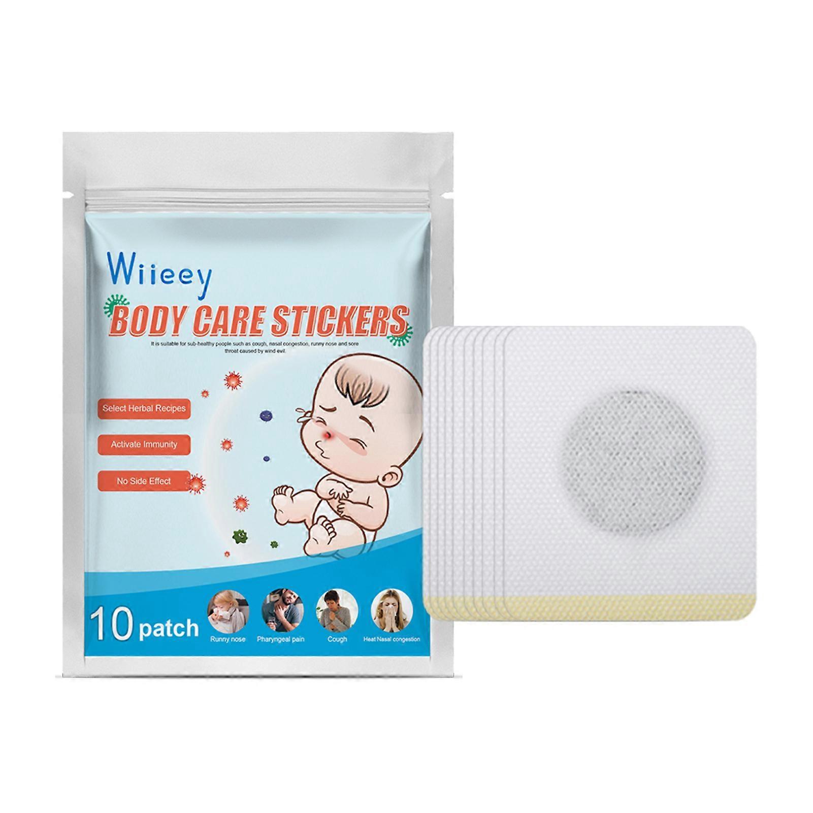 Wiieey Body Care Stickers Relieve Sore Throat Cough Runny Nose Health Patch