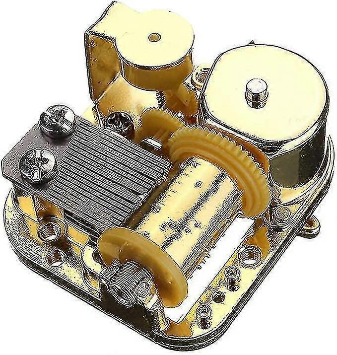 Asiv 18 Notes Musical Mechanism Movement For Diy Music Box, Silent Night Musical Box, Golden Clockwork Music Movement