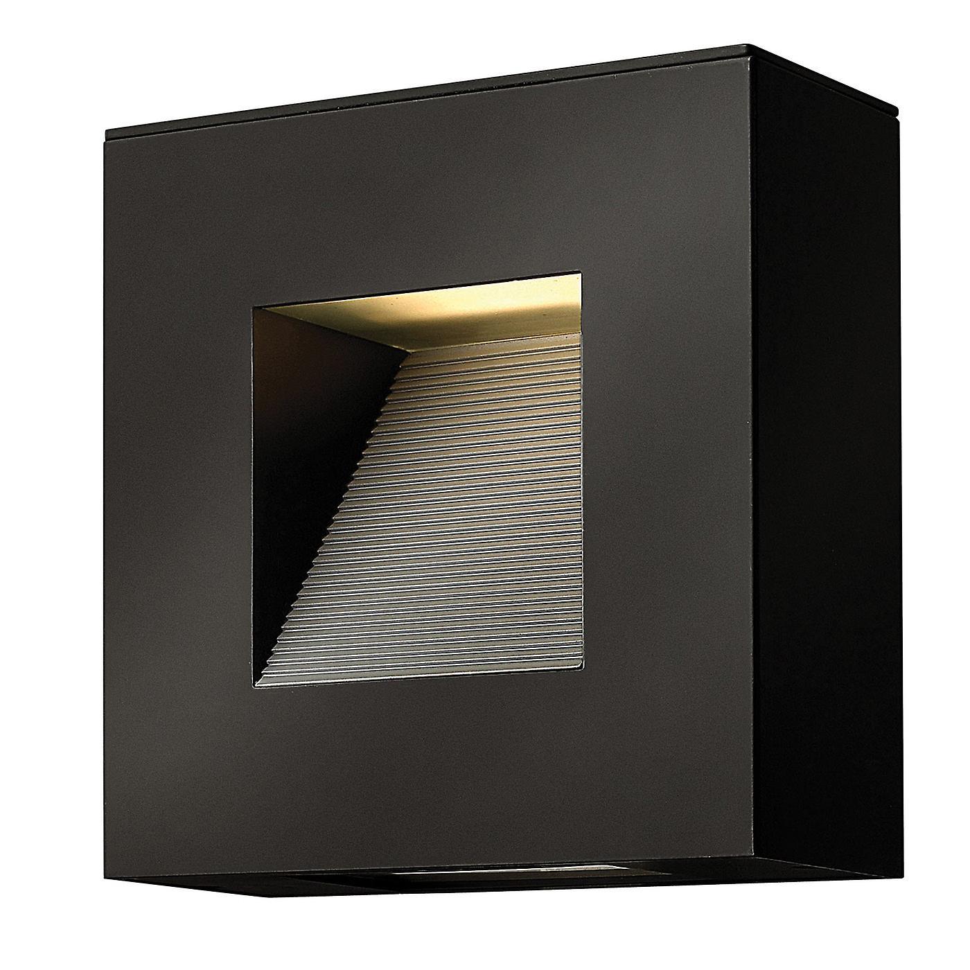 Luna LED 2 Light Outdoor Wall Light Satin Black IP44