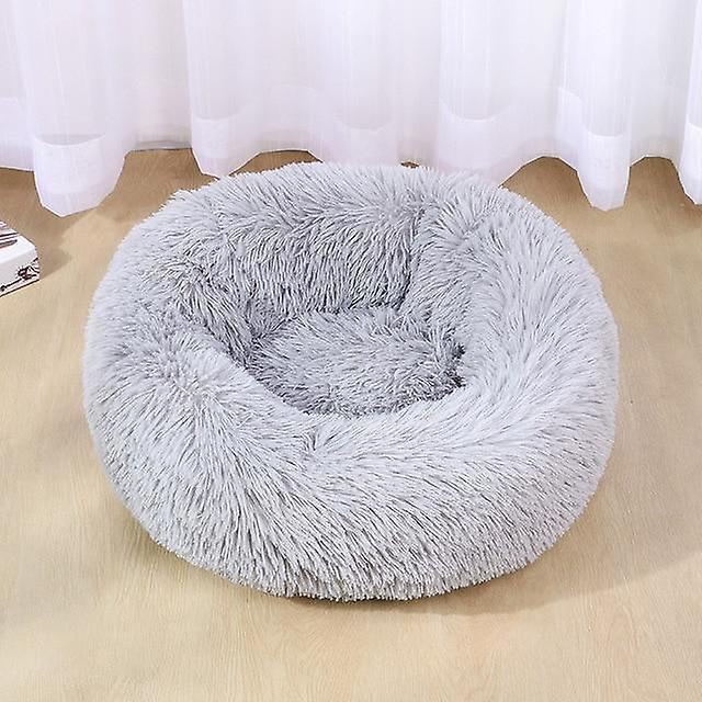 Slowmoose Super Soft Fluffy Comfortable Bed For Large Dog / Cat Light gray XS-40cm