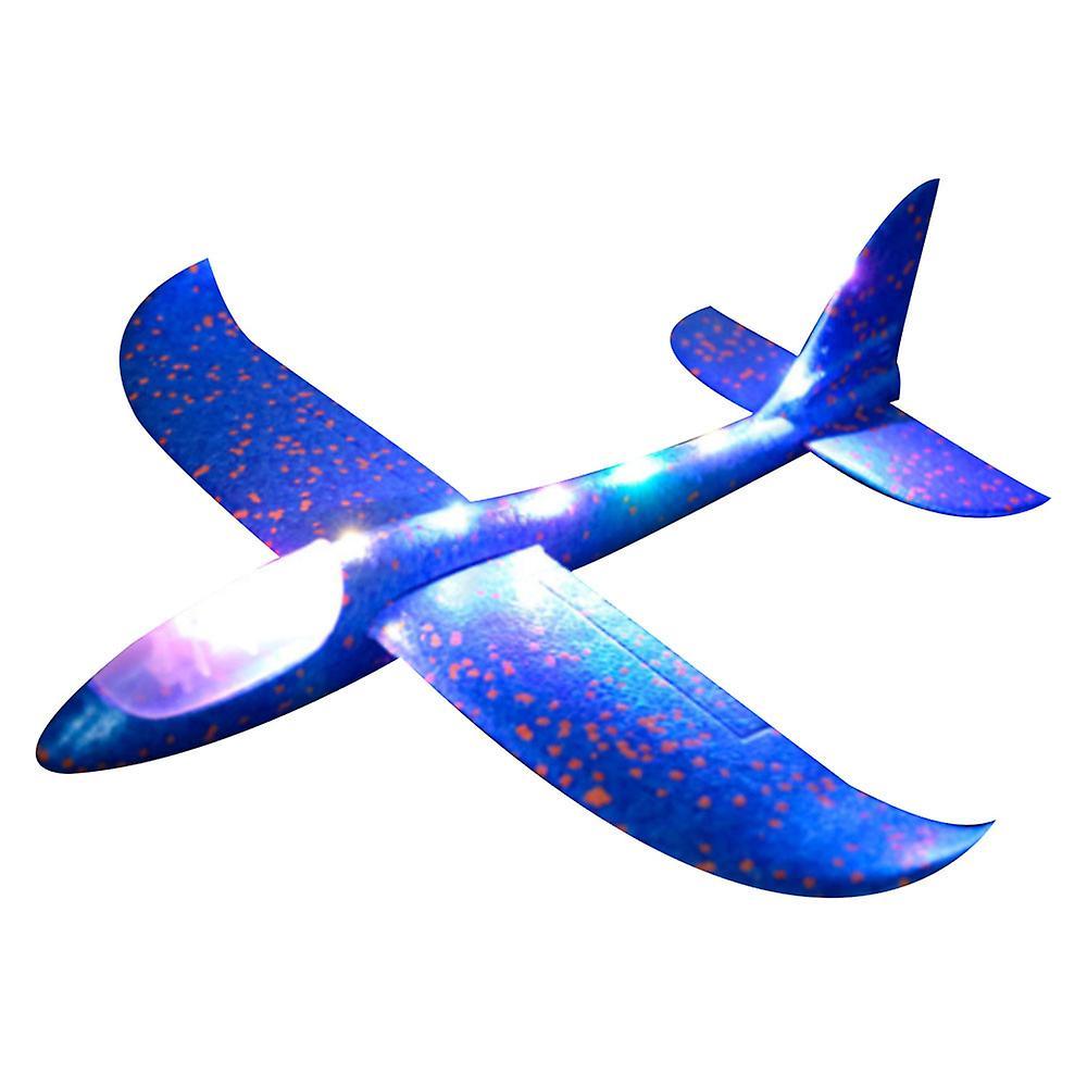 Kakanwo Hand Throwing Airplane Led Glider Diy Airplane Blue