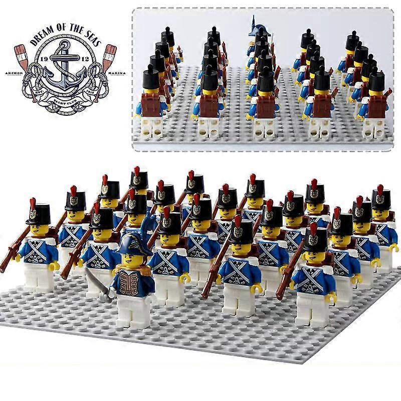 Unbrandded 21PCS Imperial Naval Formation Naval Forces Governor Medieval Pirate Building Block Figure Toy PG992