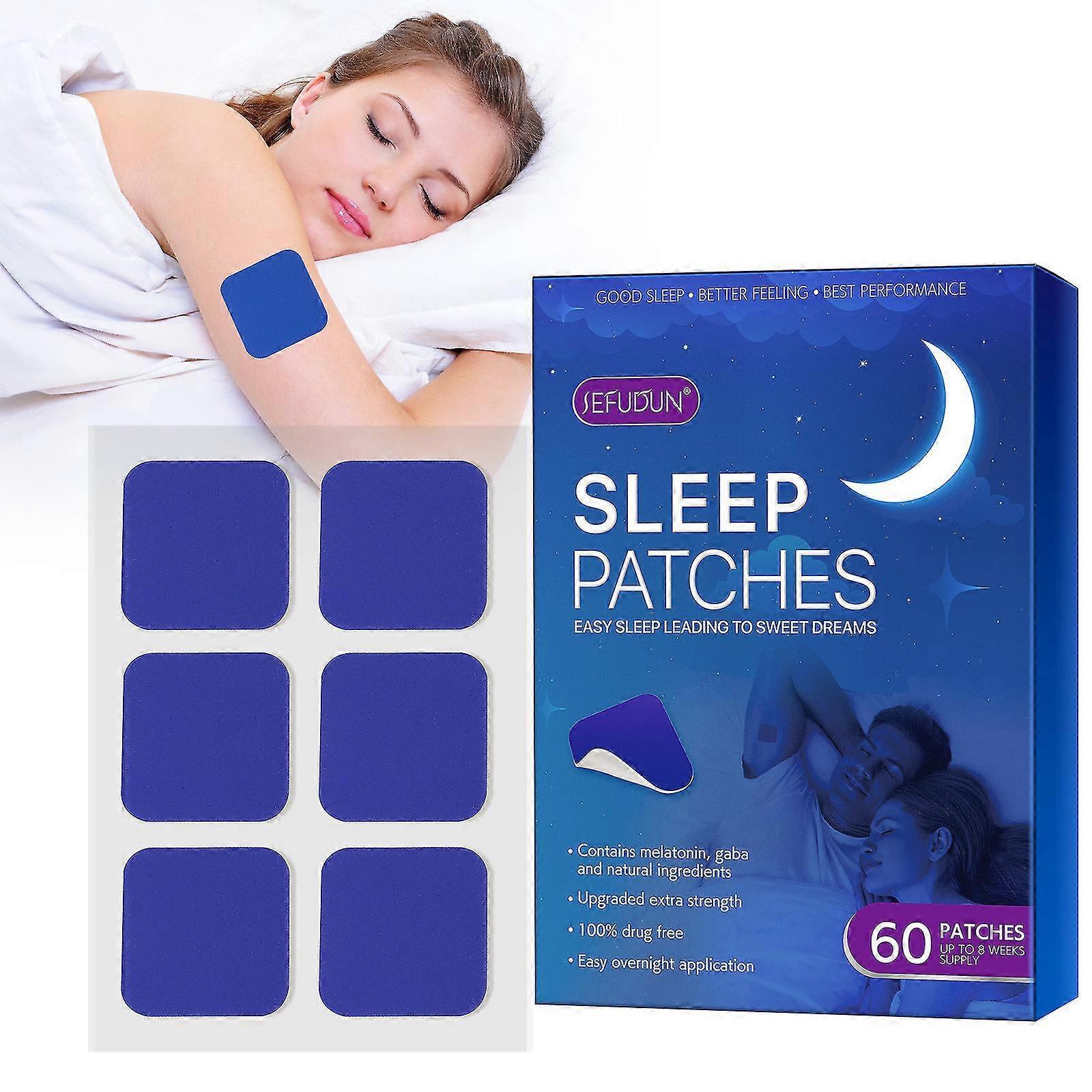 Seenlin Sleep Patch, Sleep Aid Patch, Deep Fast Sleep Aid, Insomnia Patch Improves Sleep Blue 135*188*15mm