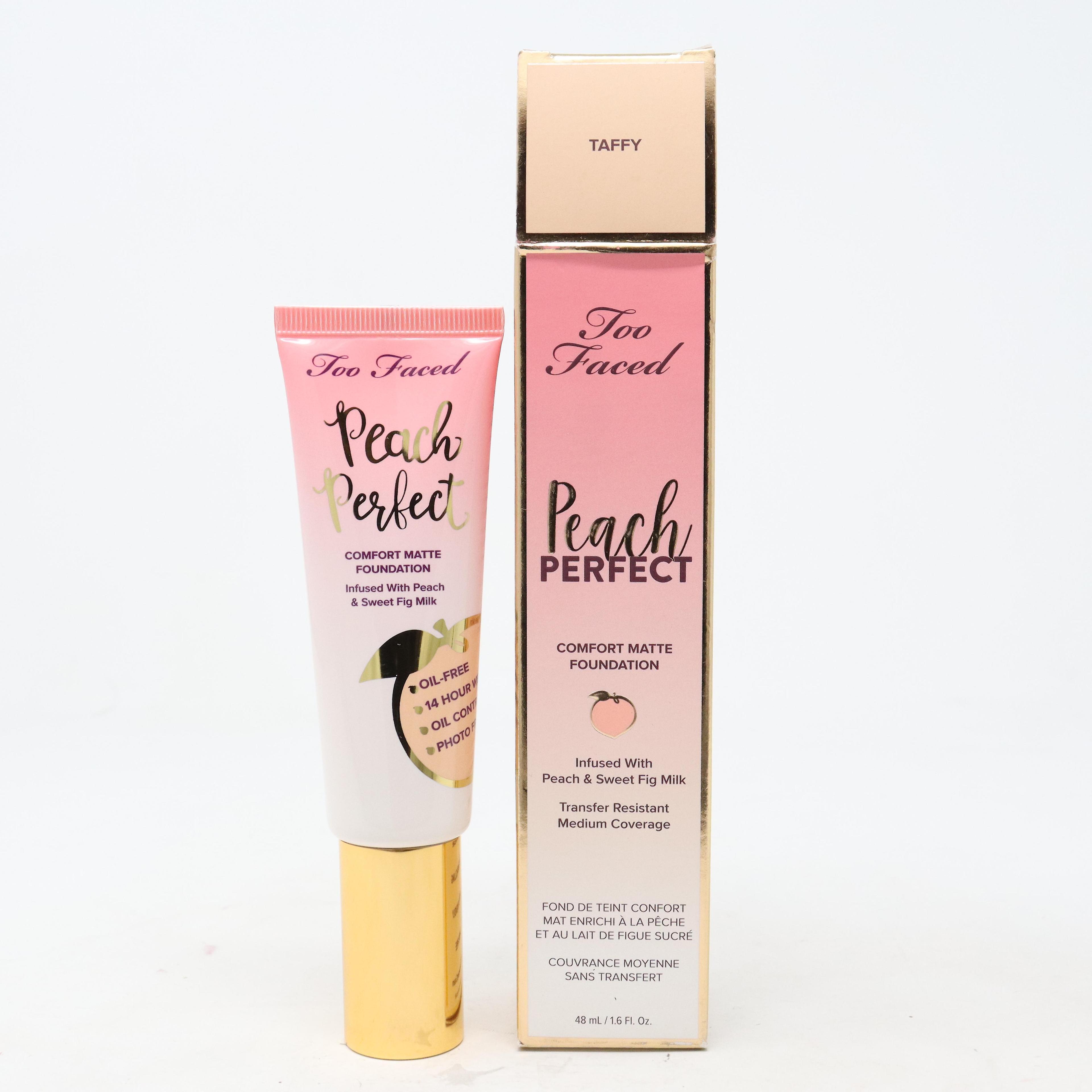 Too Faced Peach Perfect Comfort Matte Foundation  1.6oz/48ml New With Box Ganache 1.6 oz