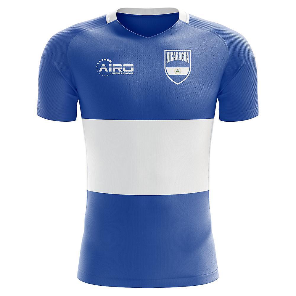 Airo Sportswear 2024-2025 Nicaragua Home Concept Football Shirt Blue M