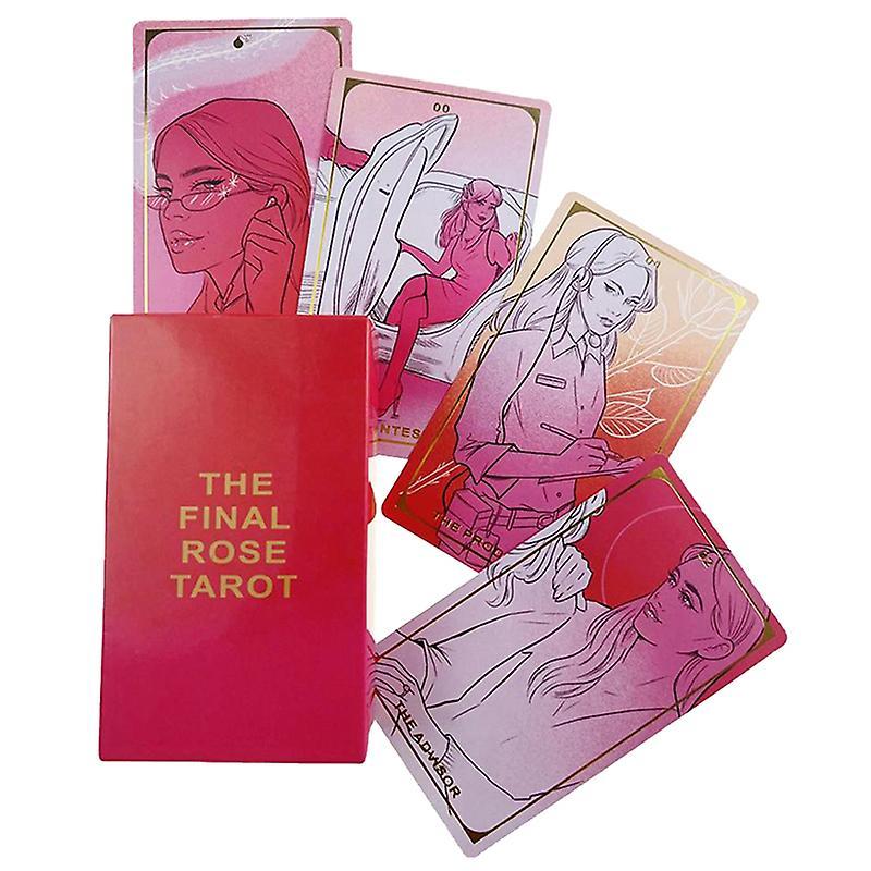 Unbrand 12*7cm The Final Rose Tarot Card Prophecy Divination Family Party Board Game Multicolor One Size