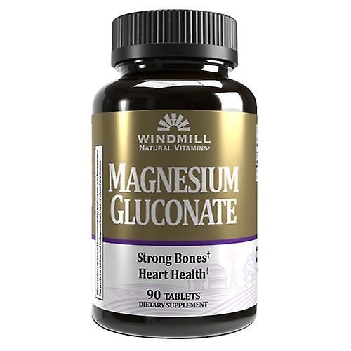 Windmill Health Magnesium Gluconate,500 mg ,90 Tabs (Pack of 1)