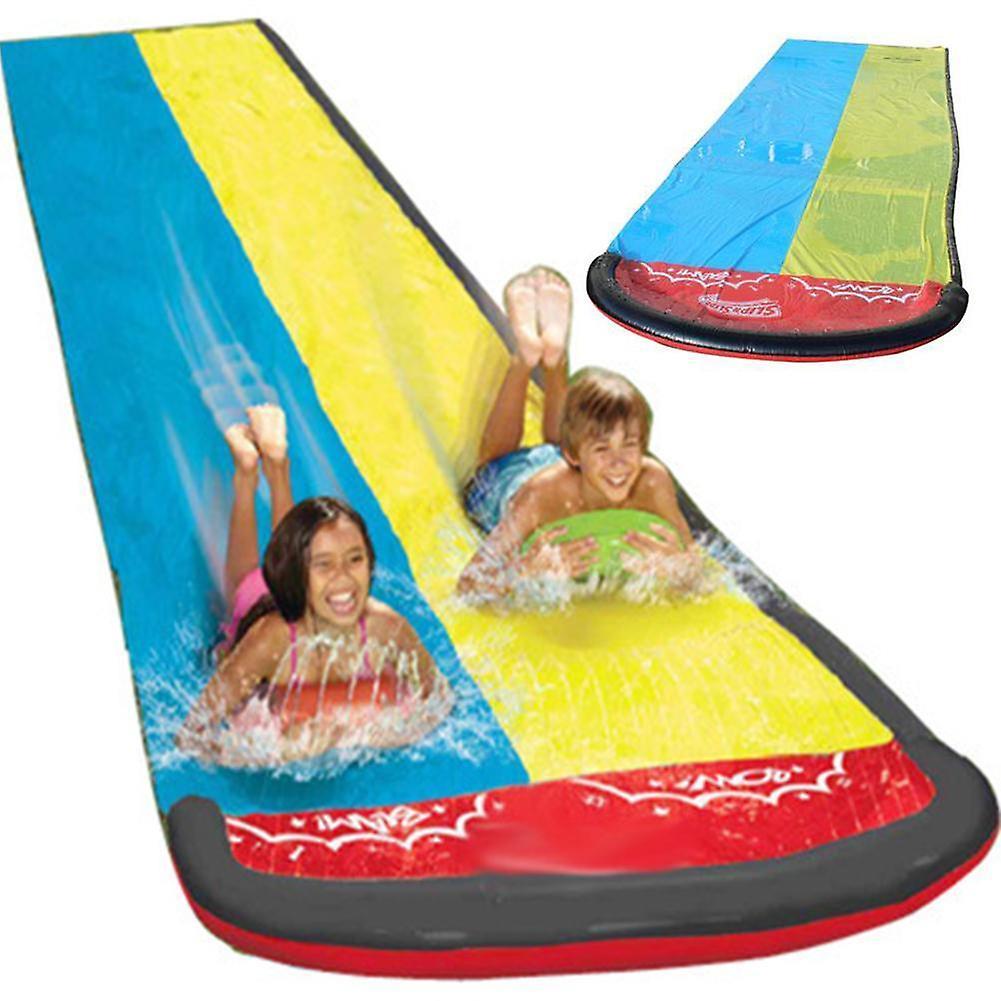 Slowmoose Double Surf Water Slide - Pvc Inflatable Lawn Water Pools