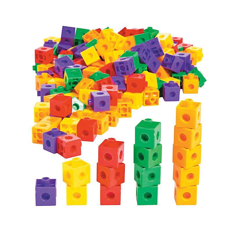 Slowmoose Stacking Blocks - 100x Kids Building Kit, Stacking-cubes-bricks Puzzles