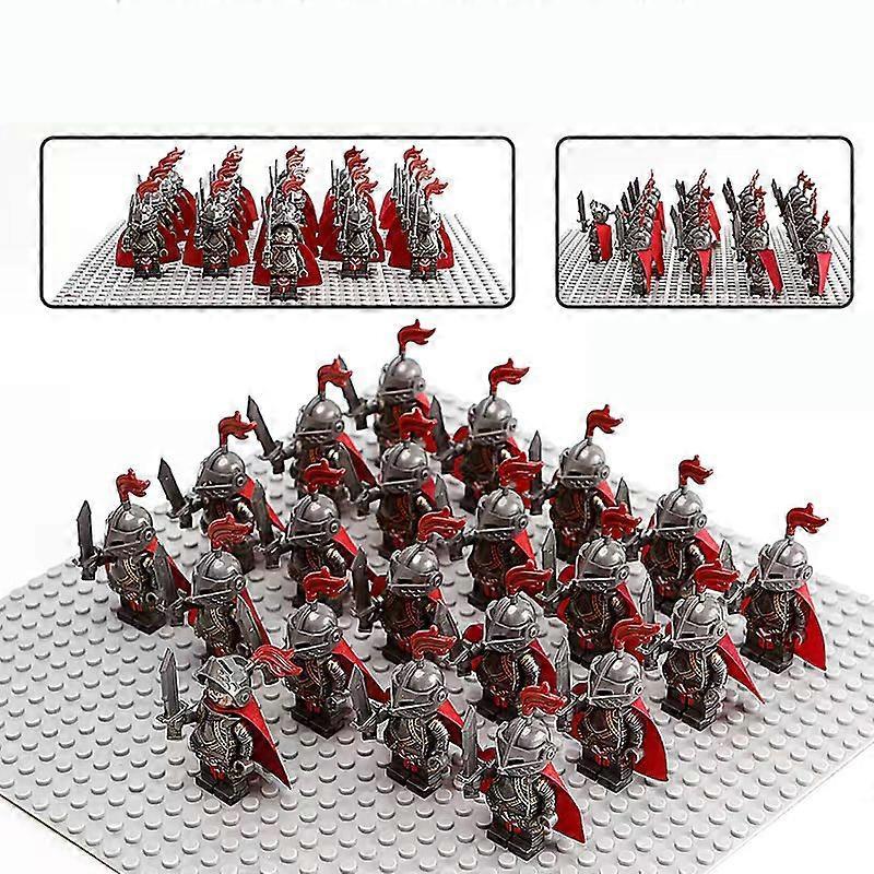 Sunvivid 21PCS Minifigures Toys Mediaeval Knights Templar Action figures Building Toys Construction Assembly Blocks Toy Knight Legion 2