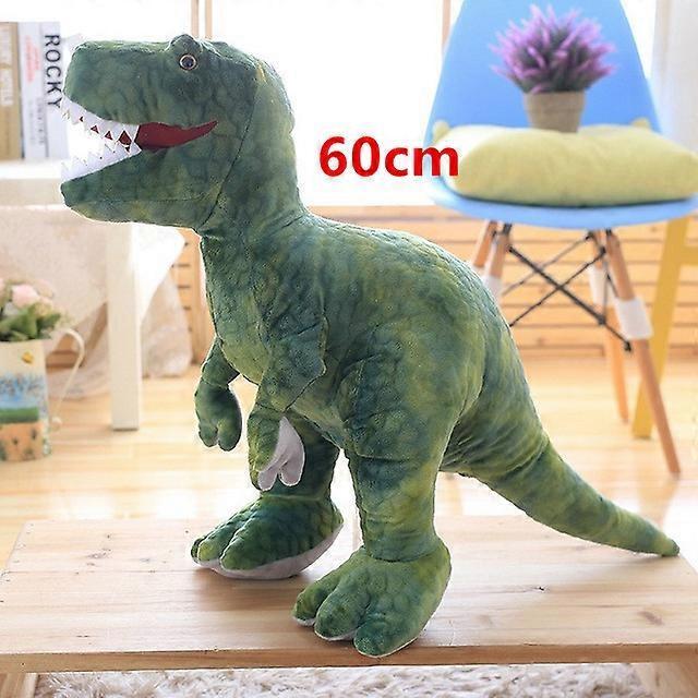 50cm-80cm Simulation Dinosaur Plush Toys Stuffed Animals Plush Dinosaur Pillow Tyrannosaurus Rex Dolls Kids Girls Gifts 60cm green