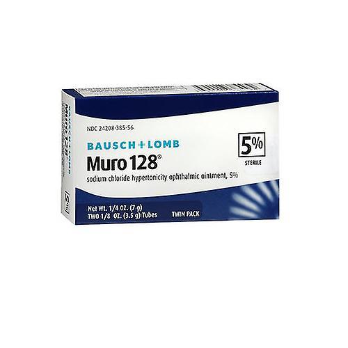 Bausch & Lomb Bausch + Lomb Bausch And Lomb Muro 128 5% Sterile Ophthalmic Eye Ointment, 2 pack (Pack of 1)