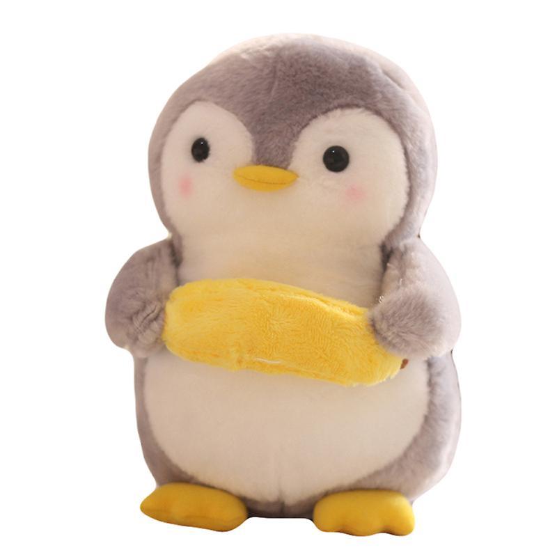 Fisheraw Cute Penguin Hugging Fruit Plush Stuffed Doll Kids Toy Home Decor Valentine Gift Banana