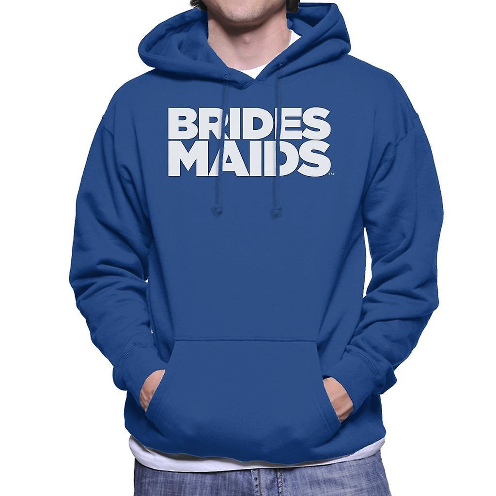 Bridesmaids Logo Bold Men's Hooded Sweatshirt Royal Blue XX-Large