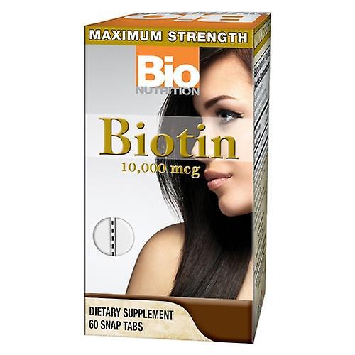 Bio Nutrition Inc Biotin, 10, 000 mcg, 60 Tabs (Pack of 1)