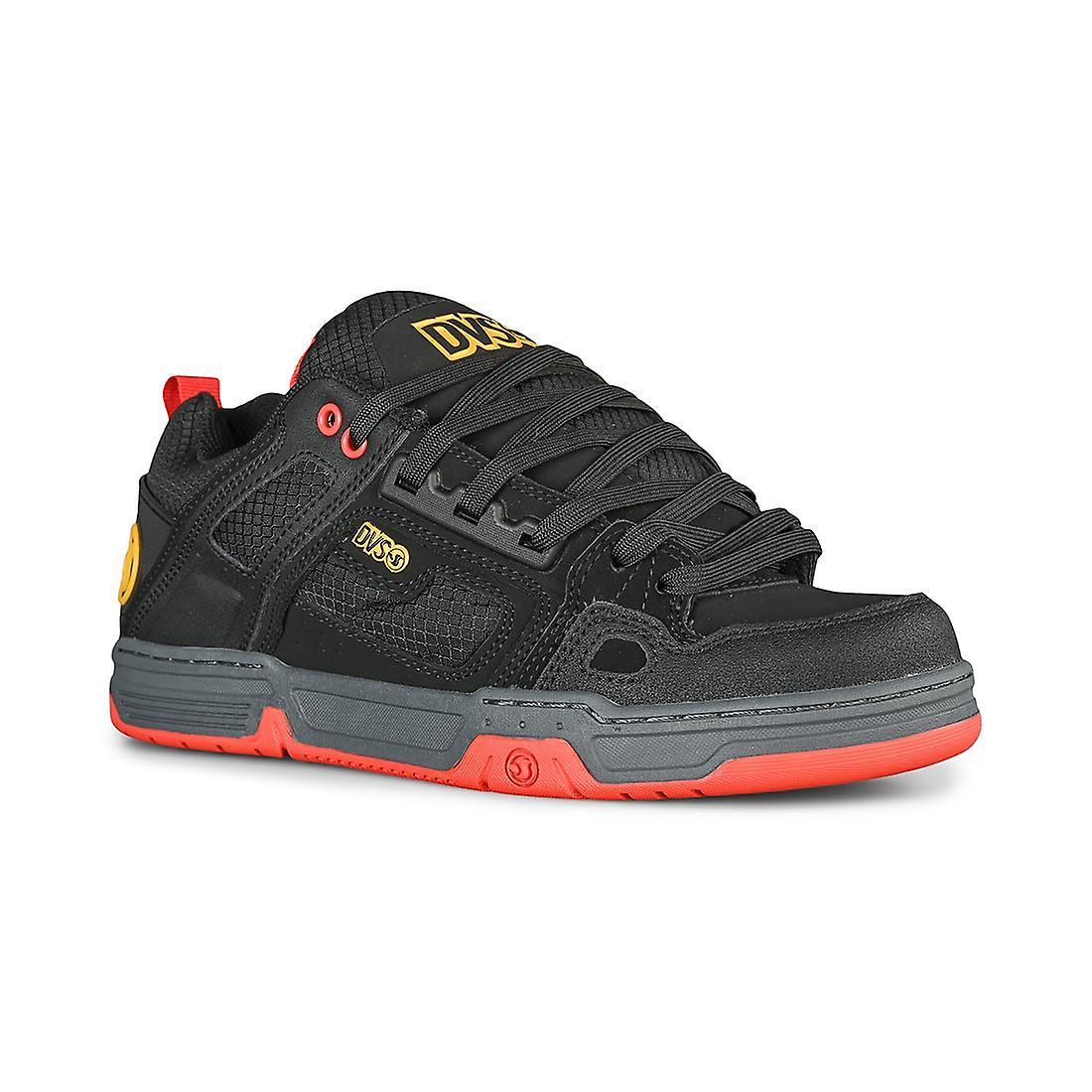 DVS Comanche Skate Shoes - Black/Yellow/Fiery Red UK 8 / EU 42.5